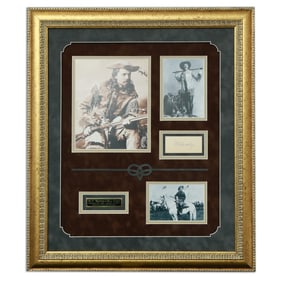 William F. Cody Signed Document Cut