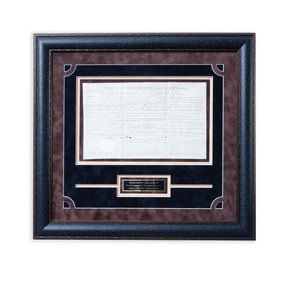 Historic Andrew Jackson Signed Land Grant Document