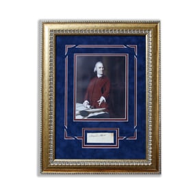Rare Samuel Adams Signed Document Cut