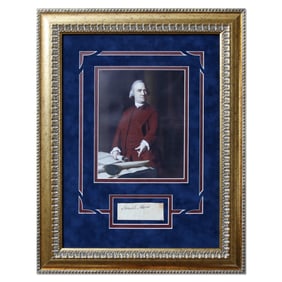 Rare Samuel Adams Signed Document Cut