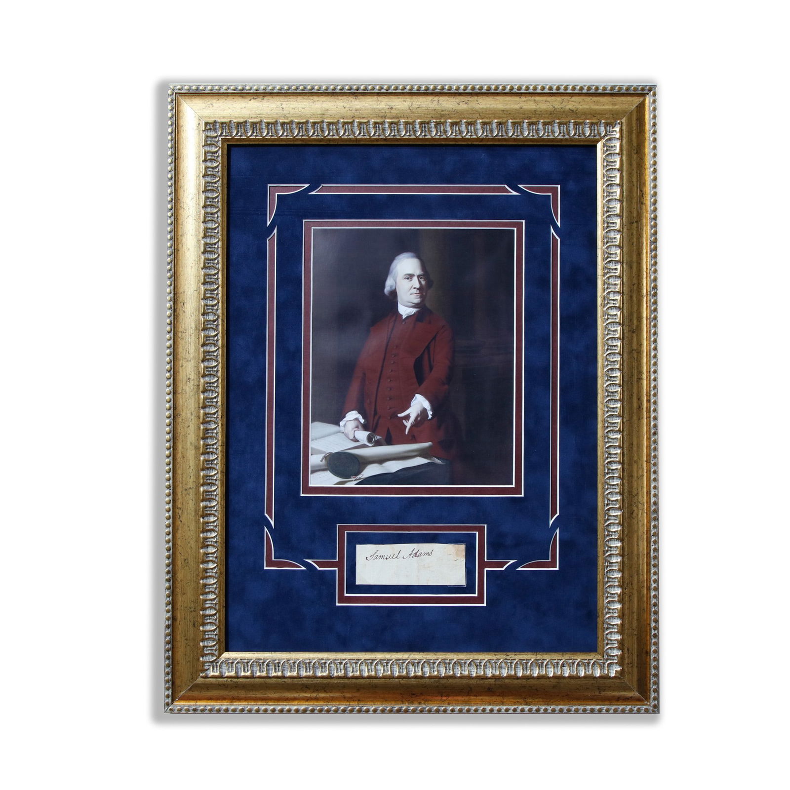 Rare Samuel Adams Signed Document Cut (1 of 5)