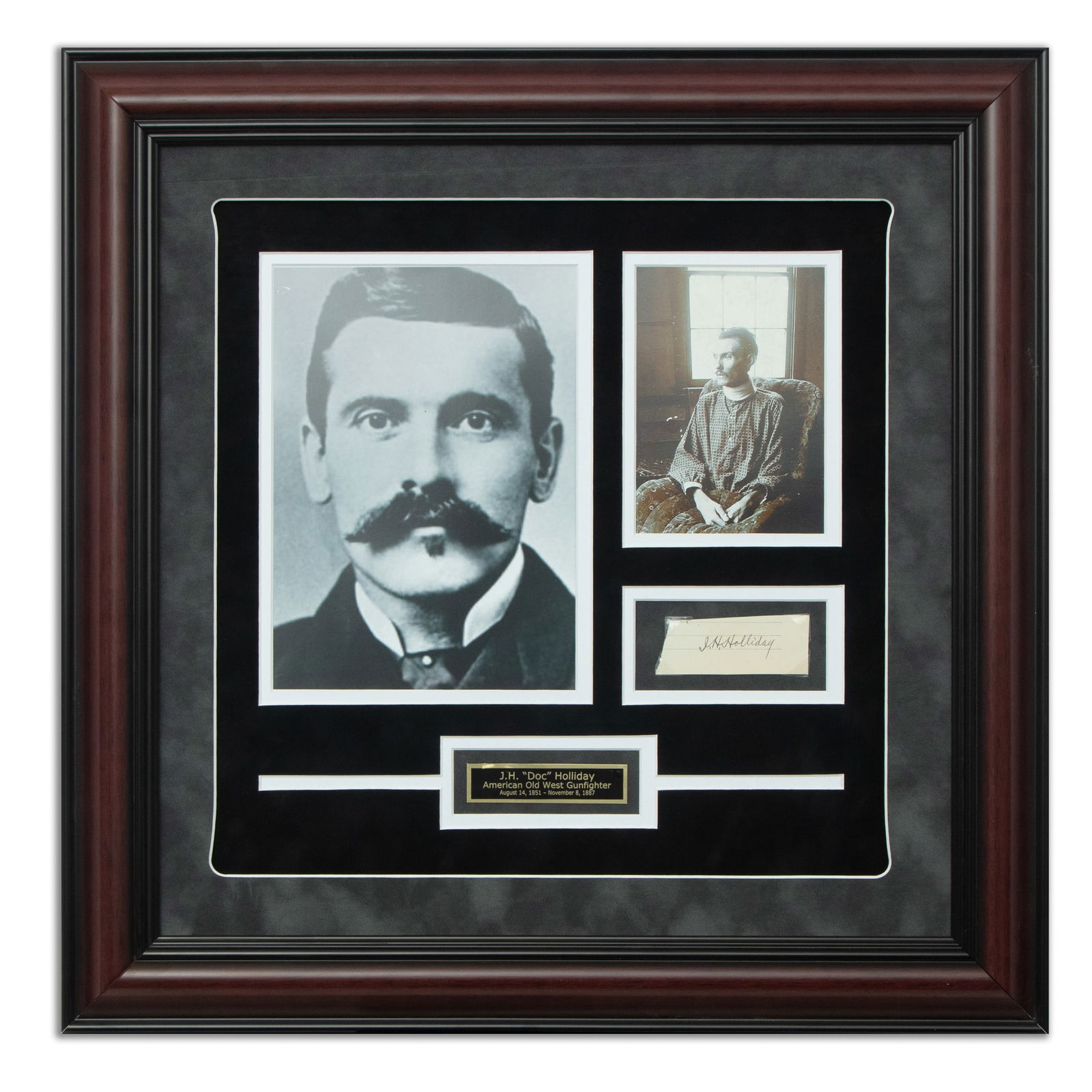John Henry "Doc" Holliday Signed Document Cut (1 of 7)