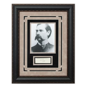 Wyatt Earp Signed Document Cut, Forensically Authenticated