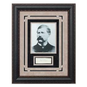 Virgil W. Earp Signed Document Cut, Forensically Authenticated