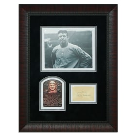 Christy Matthewson Signed & Inscribed Document Cut