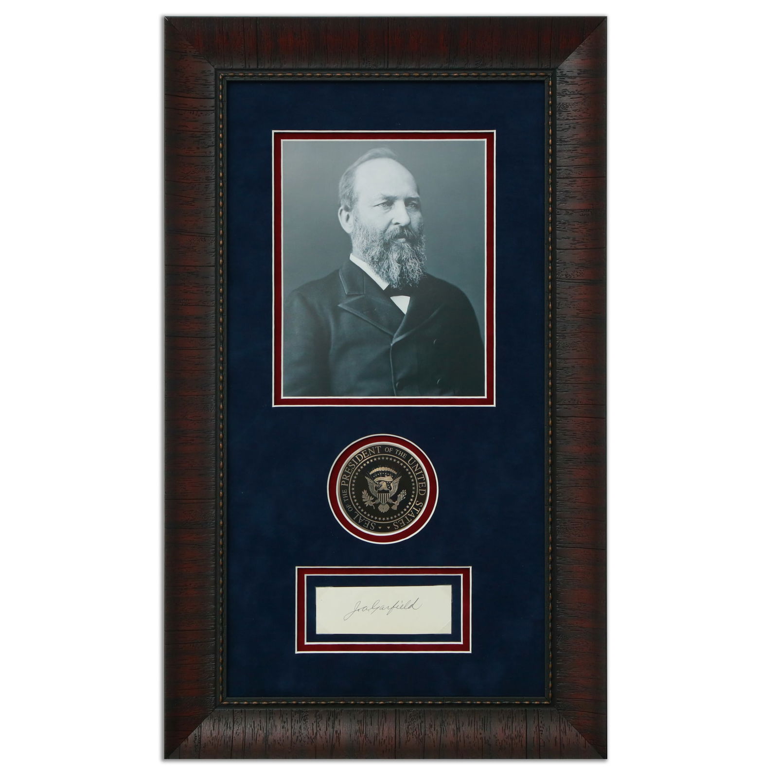 Forensically Authenticated James A. Garfield Signed Document Cut (1 of 4)