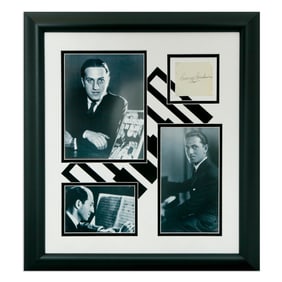 George Gershwin Signed Document Cut