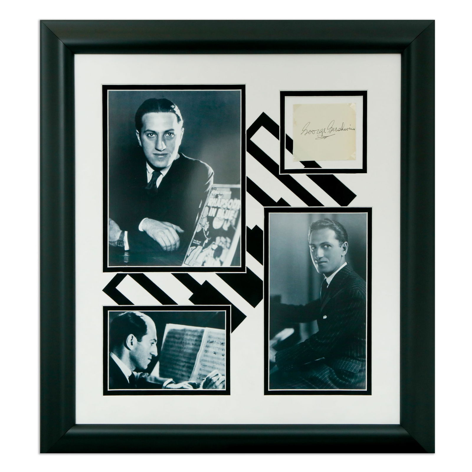 George Gershwin Signed Document Cut (1 of 4)