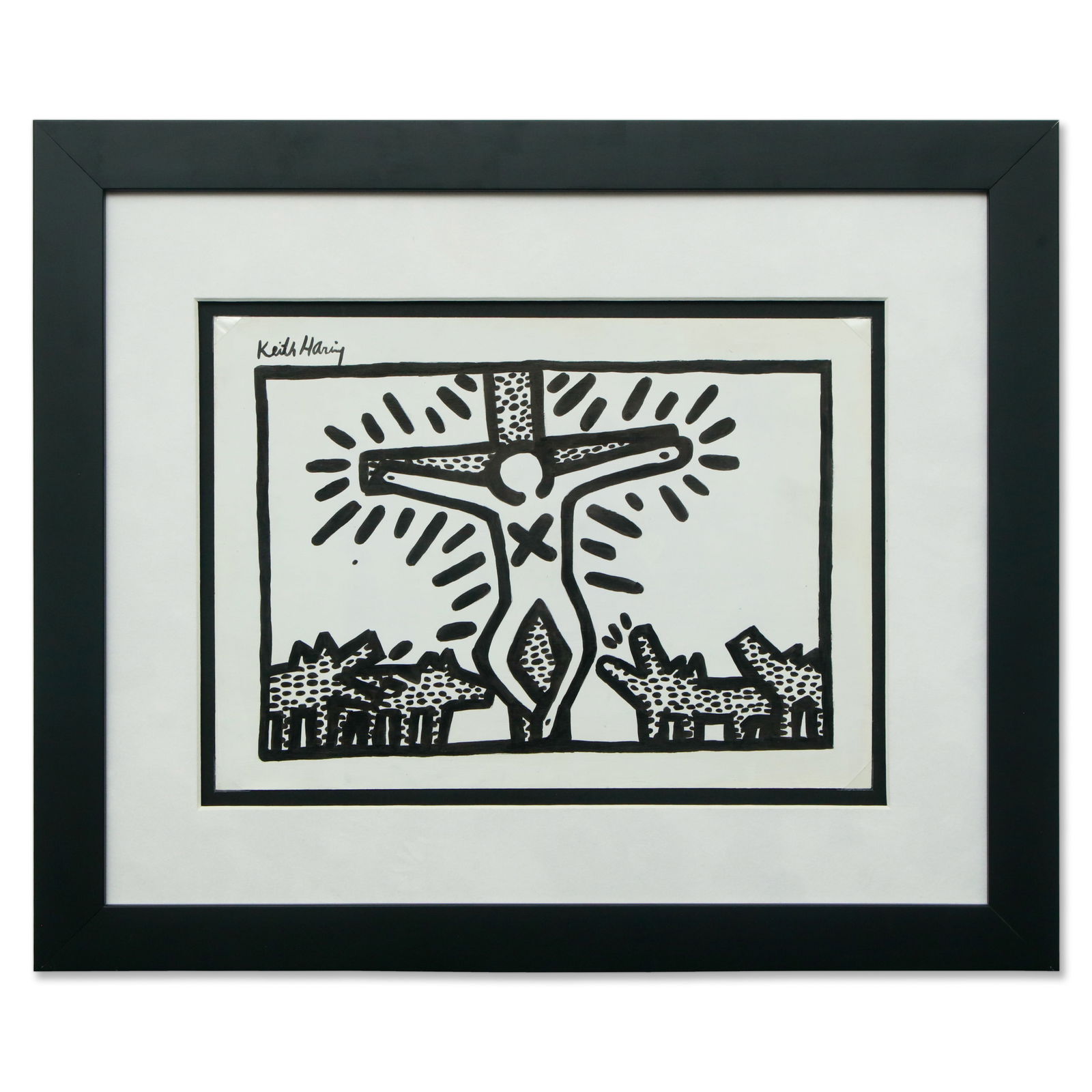 Keith Haring — Man on Cross with Barking Dogs (after) (1 of 9)
