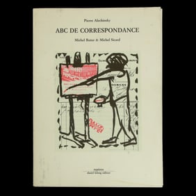 Unique Artifact – ABC De Correspondence by Pierre Alechinsky with Handwritten Letter