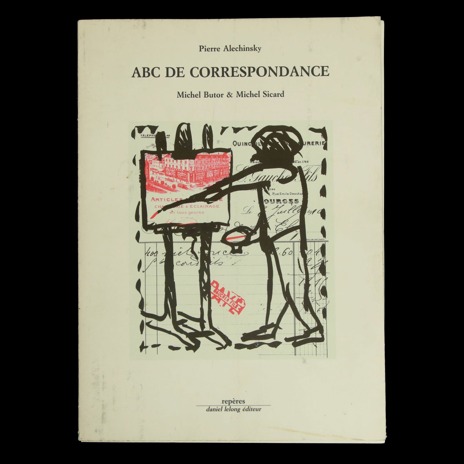 Unique Artifact – ABC De Correspondence by Pierre Alechinsky with Handwritten Letter: Title: Unique Artefact – ABC De Correspondence by Pierre Alechinsky with Handwritten Letter Overview: Authors: Michel Butor and Michel Sicard Artist: Pierre Alechinsky Provenance: Consigned by the d