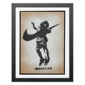 Banksy Cardboard Art “Leap and Loss” (after)