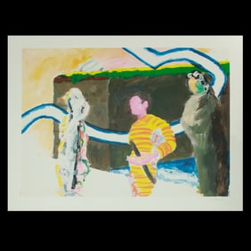 Roger Raveel Signed Lithograph (2011) – A Masterpiece by the Icon of Belgian Modern Art