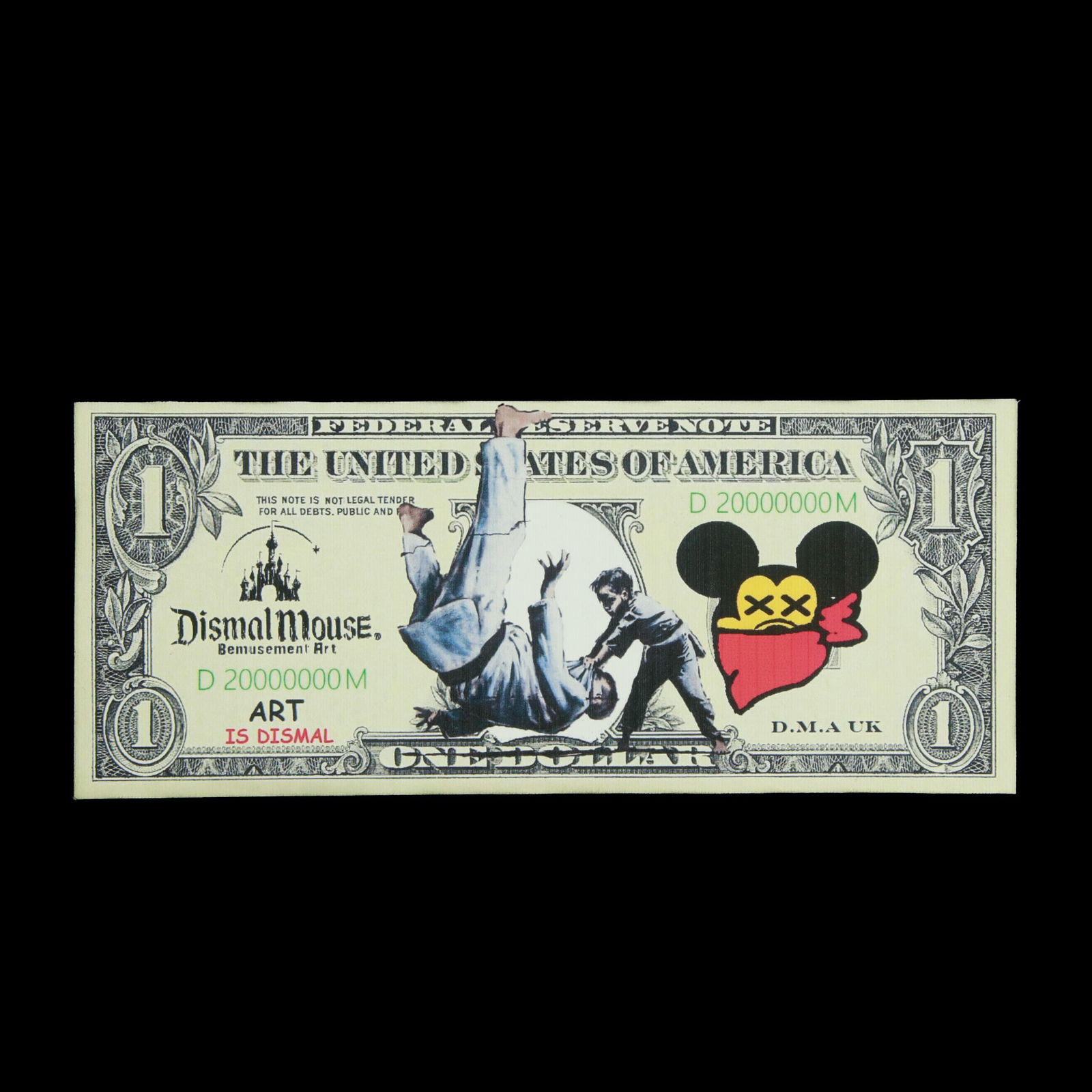 Dismal Mouse Bemusement Art Dismal Dollar Print on Canvas, 2025 (1 of 6)