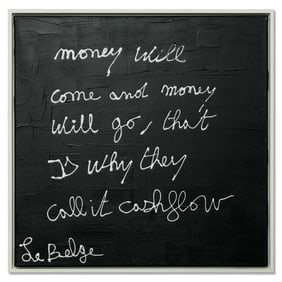 Cash Flow - An Intriguing Painting by Le Belge, Framed