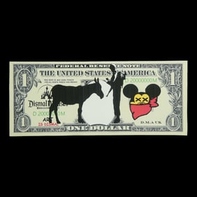 Dismal Mouse Bemusement Art Dismal Dollar Print on Canvas, 2025