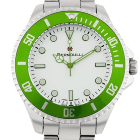Bernoulli Men’s Watch – Green Bezel Edition
