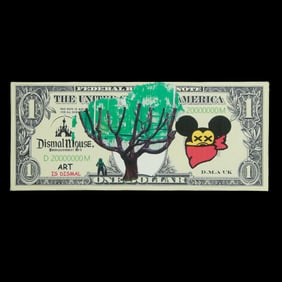 Dismal Mouse Bemusement Art Dismal Dollar Print on Canvas, 2025