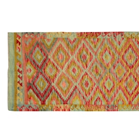 "Distinctive Hand-Tied Kilim Rug"