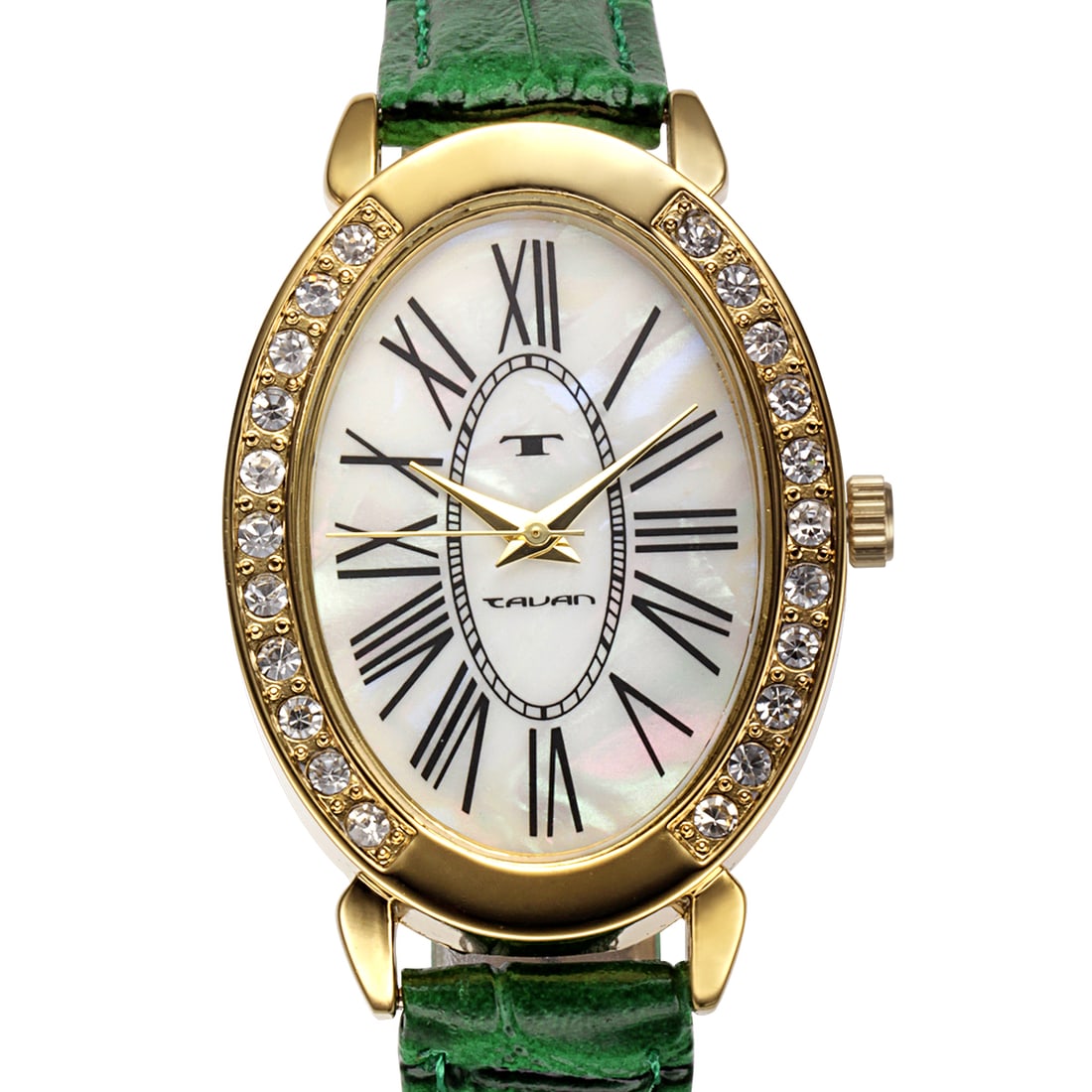 Tavan Ladies Goldtone Crystal Bezel Watch (1 of 4)