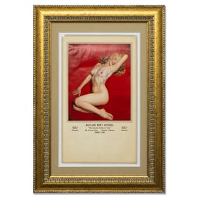 Marilyn Monroe Signed "Golden Dreams" Calendar Picture