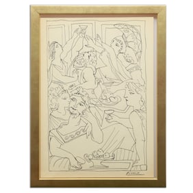 Pablo Picasso, "Revelry and Reflection," (c. 1920s)