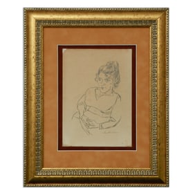 Max Beckmann (German, 1884-1950) "Portrait of Resolve"