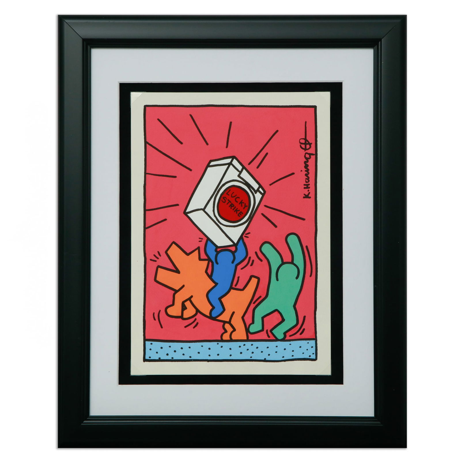 Keith Haring Attributed: A Dynamic Dance of Symbolism and Style (1 of 13)