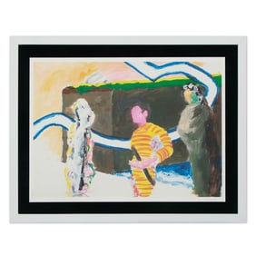 Roger Raveel Signed Lithograph (2011) – A Masterpiece by the Icon of Belgian Modern Art