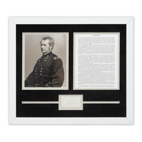 Original Signed Document by Major General Joseph "Fighting Joe" Hooker
