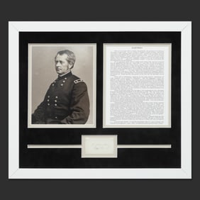 Original Signed Document by Major General Joseph "Fighting Joe" Hooker