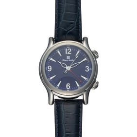 Louis Bolle Automatic Alarm Watch – Blue Dial Elegance