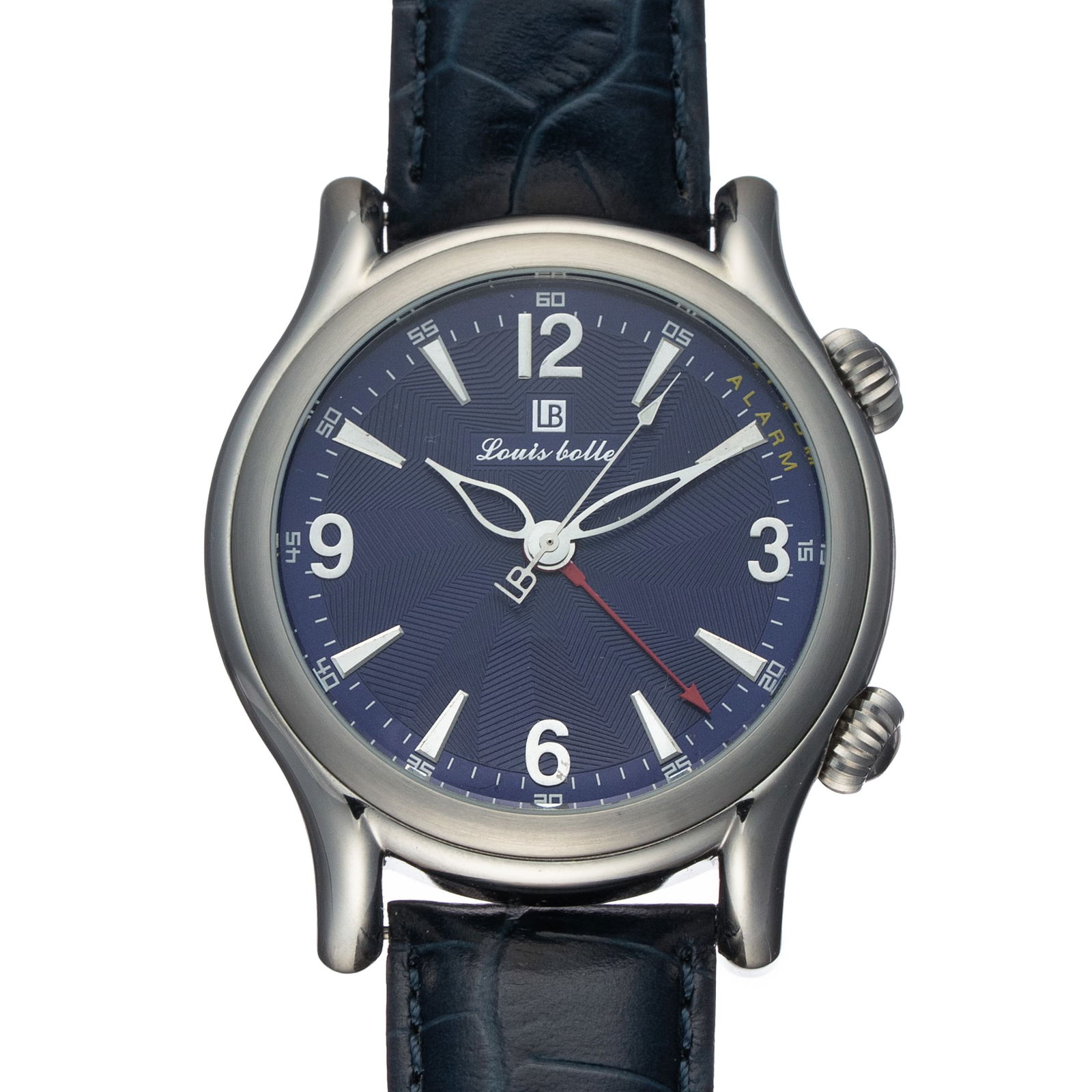 Louis Bolle Automatic Alarm Watch – Blue Dial Elegance (1 of 2)