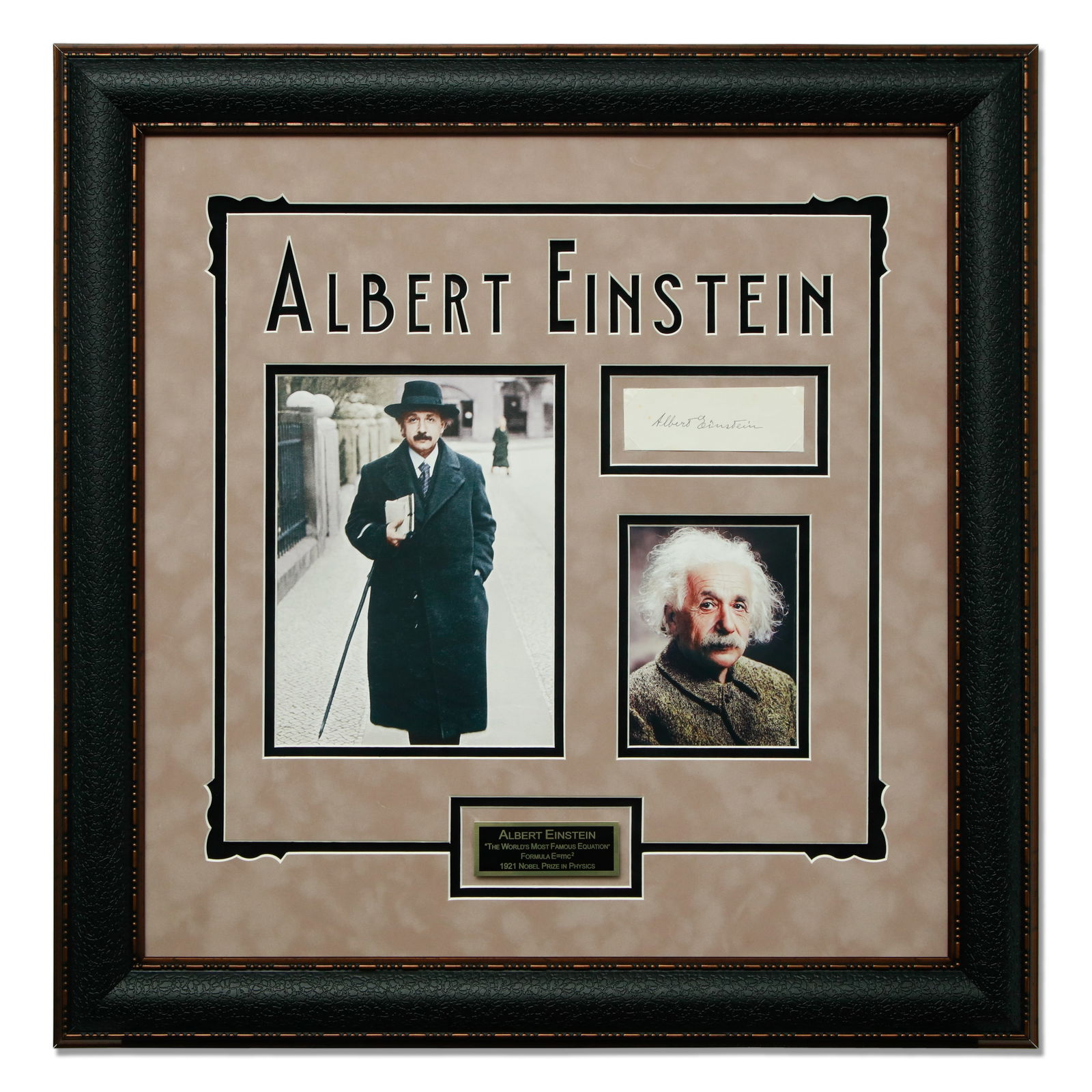 Albert Einstein Signed Document Cut, Forensically Authenticated (1 of 6)