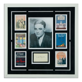 F. Scott Fitzgerald Signed Document Cut