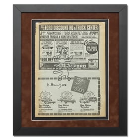 Keith Haring Art on New York Daily News (Monday, January 26, 1987)