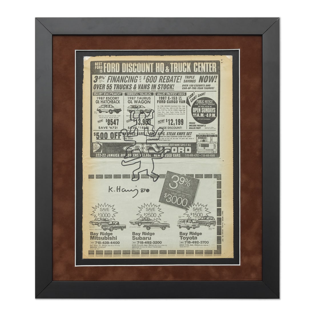 Keith Haring Art on New York Daily News (Monday, January 26, 1987) (1 of 6)