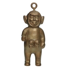 Bronze Statue of Donald Trump in a Teletubbies Suit