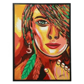 Acrylic on Canvas by the visionary 3 Arbi Art "Mystique" 