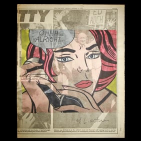 Roy Lichtenstein Newspaper Art – “OHHH... Alright....”