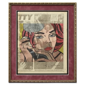 Roy Lichtenstein Newspaper Art – “OHHH... Alright....”