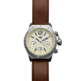 32 Degrees Men’s Chronograph Watch – 46mm Yellow Dial