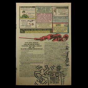 Keith Haring Man Coming Out of Computer