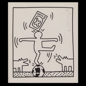 Keith Haring Print – “Barking Dogs and Balancing Act”