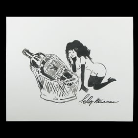 Leroy Neiman - "The Contemplative Muse"