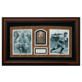 Tris Speaker Signed Document Cut, Forensically Authenticated