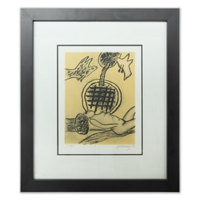 Corneille Lithograph "Woman and Nature" - Edition LVI/LX
