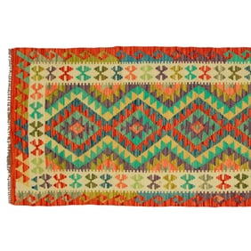 Hand-Tied Kilim Rug – 2’11” x 8’2”