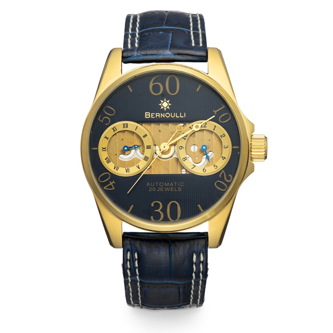 Bernoulli Automatic Dual Time Zone Watch – Timeless Elegance (1 of 4)