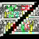 Keith Haring Limited Edition Print - Dynamic Figures in Action